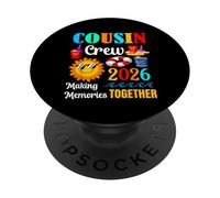 Cousin Crew 2026 Vacances d'été Plage Voyages en Famille Assortis PopSockets PopGrip Adhésif