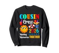 Cousin Crew 2026 Vacances d'été Plage Voyages en Famille Assortis Sweatshirt