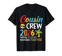 Cousin Crew 2026 Vacances d'été Plage Voyages en famille assortis T-Shirt