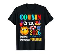 Cousin Crew 2026 Vacances d'été Plage Voyages en famille assortis T-Shirt