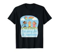 Cousin Crew Anything is Possible Cerf-Volant Arc-en-Ciel Fantaisie T-Shirt