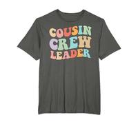 Cousin Crew Leader Retro Graphic - Fun Cousin Group Design T-Shirt