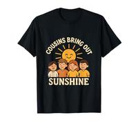 Cousin Crew Sunshine Cartoon Cousins Nouveauté T-Shirt