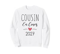 Cousin en Cours 2027 Annonce Grossesse 1er Bébé Futur Cousin Sweatshirt