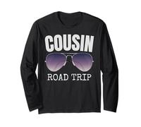 Cousin Family Road Trip Aviator Retro Travel Vacances Manche Longue