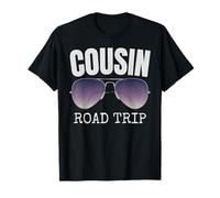 Cousin Family Road Trip Aviator Retro Travel Vacances T-Shirt