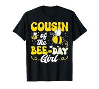 Cousin of The Bee Day Girl Bee Fête d'anniversaire Thème Groovy T-Shirt
