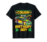 Cousin of The Birthday Boy Race Car Party Family Matching T-Shirt