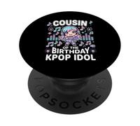 Cousin of The Birthday Kpop Idol Chibi Girls K Pop Thème PopSockets PopGrip Adhésif