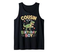 Cousin of The Birthday Party Outfit Dinosaure Retro Cousin Débardeur