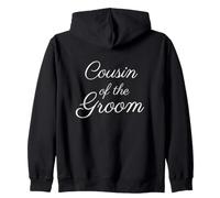 Cousin of The Groom, Wedding & Bridal, White Script Police Sweat à Capuche