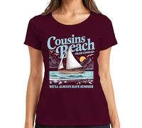 Cousins Beach We'll Always Have Summer I Got Pretty T-shirt pour femme, bordeaux, L