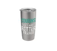 Cousins : meilleurs ennemis, meilleurs amis, cousins Gobelet isotherme en acier inoxydable double paroi