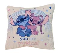 Aymax! Coussin Lilo & Stitch 35x35 cm, décoratif enfant, Rose