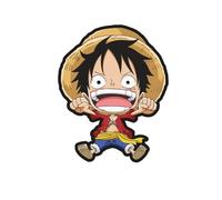 Coussin 3D - One Piece - 35x25 cm - Noir - Synthétique - Enfant