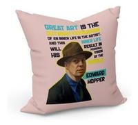 Coussin 40x40 cm Great Art is the Outward Expression Edward Hopper Quotes Inspirational Painter Rose G
