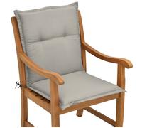 Coussin à bas dossier pour chaise de jardin Loft NL, 100x50x6cm, gris clair