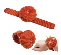 Coussin à épingles en forme de citrouille - Support d'aiguille à coudre doux avec dragonne | Coussin à épingles portable pour projets d'aiguille, accessoires d'artisanat, coussin en tissu pour les