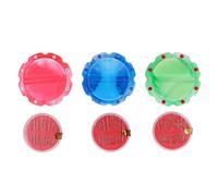 Coussin à épingles rond en plastique, 3 pièces, rose, bleu, vert, magnétique, porte-aiguille à coudre, disque d'aspiration d'aiguille avec 48 aiguilles
