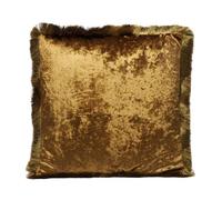 Coussin à franges Cannes jaune Kare Design