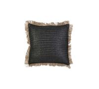 Coussins The home deco factory RAPHIA Noir 40x40 cm