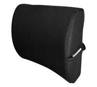 Coussin À Mémoire De Forme Siège Auto Poche De Rangement Sangle Ajustable Noir