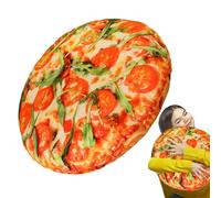 Coussin à pizza, oreiller 3D en forme de nourriture, coussin créatif fantaisie, coussin rond doux de 40 cm pour canapé, décoration de voiture, chambre à coucher, salon