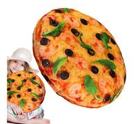 Coussin à pizza, oreiller 3D en forme de nourriture, coussin créatif fantaisie, coussin rond doux de 40 cm pour canapé, décoration de voiture, chambre à coucher, salon