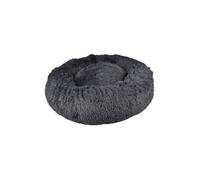 Coussin à poils longs pour chien - Diamètre 95cm Anthracite