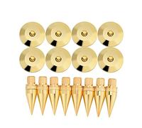 Coussin à pointes pour haut-parleur, 8 paires de 6 x 36MM, support d'isolation de pointes en cuivre, pieds de base pour tapis de haut-parleur, amplificateur, lecteur de CD/DVD