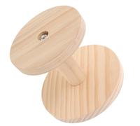 Coussin à Repasser en Bois Rond Beige pour Couture et Repassage | Base Épaisse et Stable, Structure Simple, Usage Défroisseur Vapeur, Accessoire de Table pour Atelier