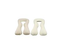 Coussin Usages Multiples Beige Carreaux Crme