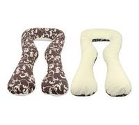 Coussin Usages Multiples Dessin Floral Sombre Crme