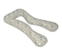 Coussin Usages Multiples Etoiles Girses Et Blanches Sur Fond Gris