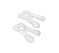 Coussin Usages Multiples Etoiles Grises Et Blanches Sur Fond Blanc Blanc