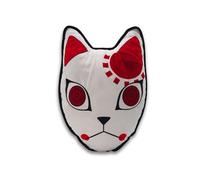 ABYstyle Coussin décoratif Masque de gardien Demon Slayer 38,9 x 27,9 cm Blanc/rouge