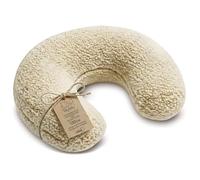 Coussin allaitement bébé forme C coussin d'allaitement Nursing Pillow | 130 cm demi-lune nourrisson maternité · housse Bouclé amovible déhoussable lavable · ergonomique · OEKO-TEX · Crème