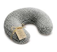 Coussin allaitement bébé forme C coussin d'allaitement Nursing Pillow | 130 cm demi-lune nourrisson maternité · housse Bouclé amovible déhoussable lavable · ergonomique · OEKO-TEX · Gris clair