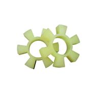 Coussin amortisseur d'accouplement Tampon de couplage en polyuréthane, fleur de prunier jaune en forme de T, roue de pompe à eau hexagonale, bloc élastique en caoutchouc(1pcs T125X60X25)