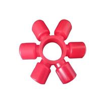 Coussin amortisseur d'accouplement Tampons en caoutchouc de manchon en nylon de couplage, coussin élastique de fleur de prunier en polyuréthane à 6 pétales, D039(84mm -10 pieces)