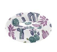 Coussin amovible et lavable pour chien de très petite taille Motif cactus Blanc Taille S