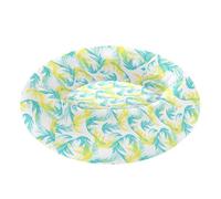 Coussin amovible et lavable pour chien et chat de très petite taille Motif Phoenix Jaune fluo Bleu