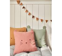 VERTBAUDET Coussin Animal en Gaze de Coton Rose TU
