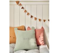 VERTBAUDET Coussin animal en gaze de coton vert sauge TU