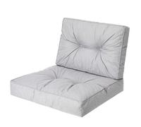 Coussin anthracite 59x59 pour canapé ou fauteuil en résine tressée