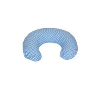 Coussin appui-tête bleu à carreaux