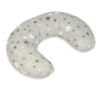 Coussin Appui-Tte Etoiles Girses Et Blanches Sur Fond Gris