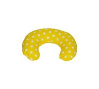 Coussin appui-tête pois de jaune