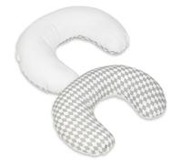 Coussin Appui-Tte Losanges Gris Et Blancs Blanc