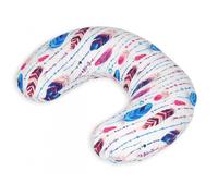 Coussin Appui-Tte Plumes Multicolores